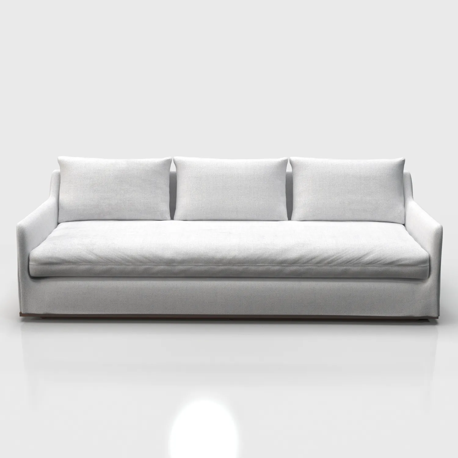 Skirted Track Arm 3 Seatter Sofa PBR 3D Model_04